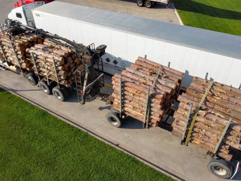 Grumes de chêne haute qualité PEFC – camion de 60 m³